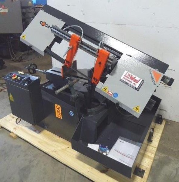 9" x 18" COSEN Horizontal Band Saw SH-460M, Miter, Semi-Auto, 1" Blade 2 HP, New