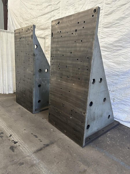 (1) PAIR OF 47&quot; WIDE X 60&quot; DEEP X 95&quot; HIGH ANGLE PLATES: STOCK #77128