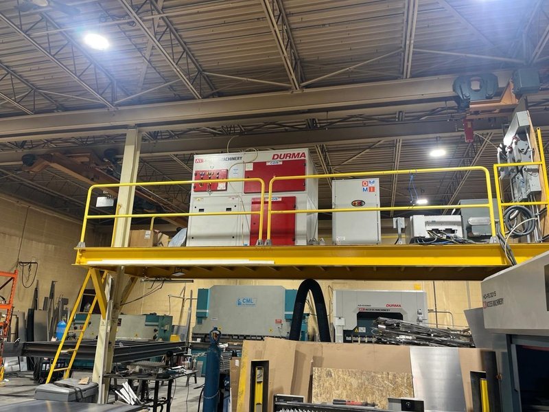 4,000 Watt Durma HDFS 3015 Fiber Laser, 2022 – 5′ x 10′ Dual Table, Dust Collector, IPG Chiller, Low Hours