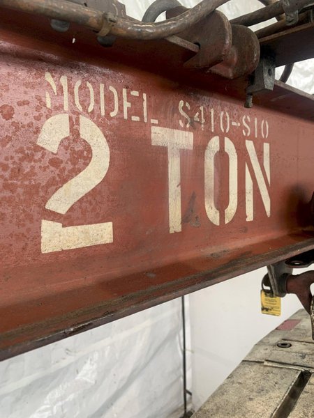 2 TON WALLACE A FRAME ROLLING GANTRY CRANE. STOCK # 0523823