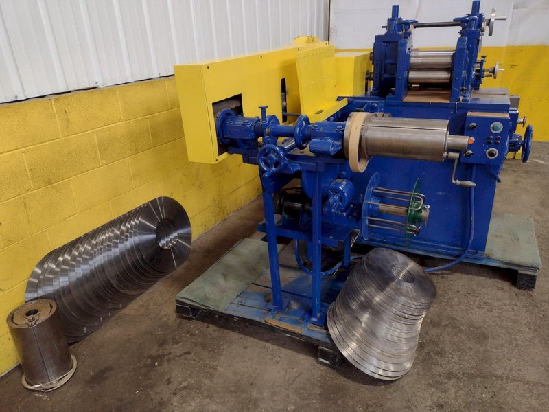 8&quot; WIDE TORRINGTON 2-5/8&quot; ARBOR PULL-THROUGH SLITTING LINE: STOCK #16505