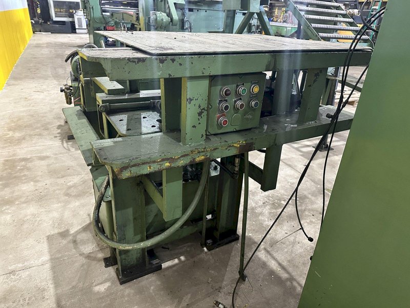 20,000 LB X 48&quot; RED BUD RBI MODEL #RM48-20S COIL REEL UNCOILER &amp; CAR: STOCK #19764