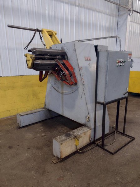 10,000 LB (5 TON) X 24&quot; RED BUD (RBI) MODEL #RM24-16 MOTORIZED POWER COIL REEL / UNCOILER: STOCK #15275