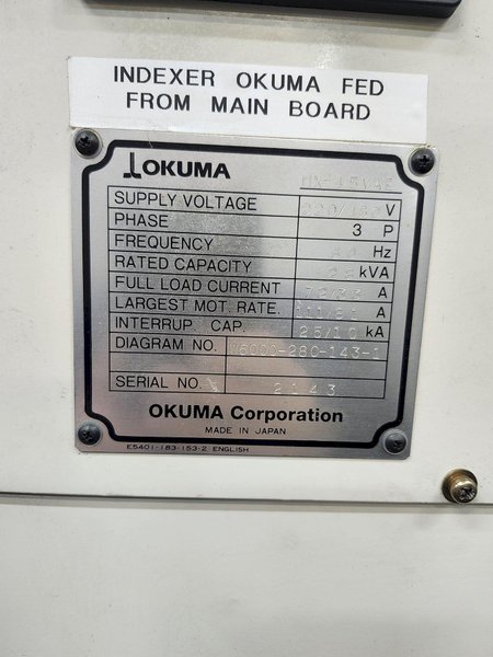 Okuma MX 45 VAE CNC Vertical Machining Center, New 2000