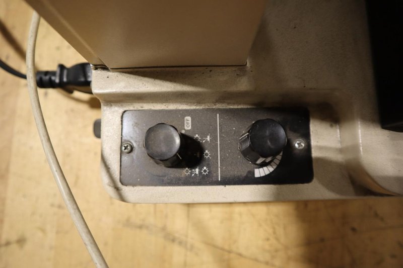 Toolmakers Microscope w .0001" Res Micrometer Table Feed Handles, Surface and Profile Illumination- Auction Item