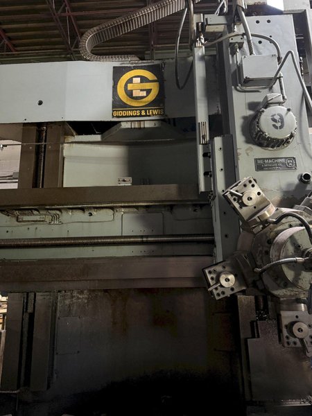 GIDDINGS &amp; LEWIS VERTICAL TURRET LATHE. STOCK # 0546626