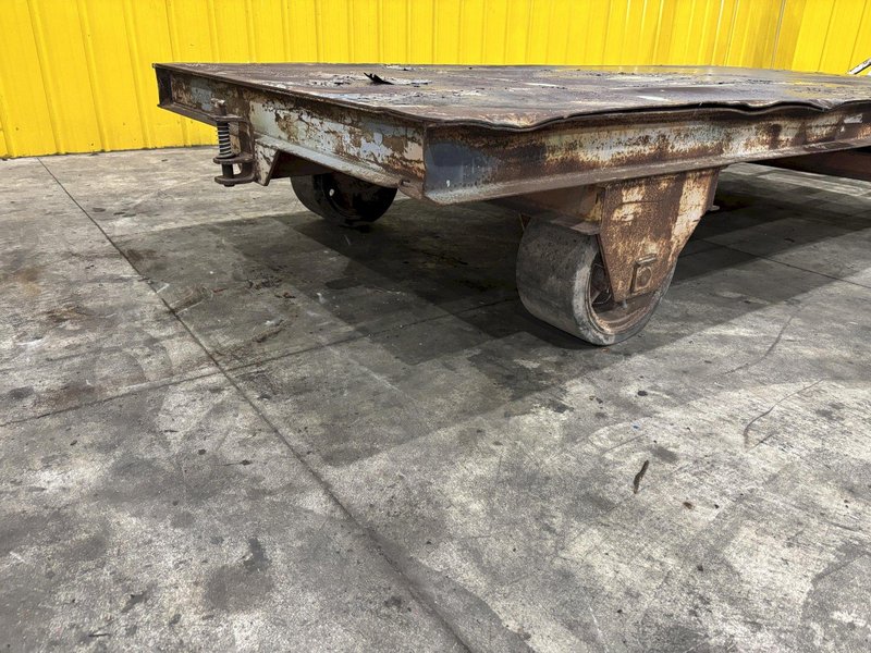 20,000 LBS (10 TON) x 120&quot; x 60&quot; STEEL WITH HARD TIRE TRANSFER CART CAR:  STOCK #23236