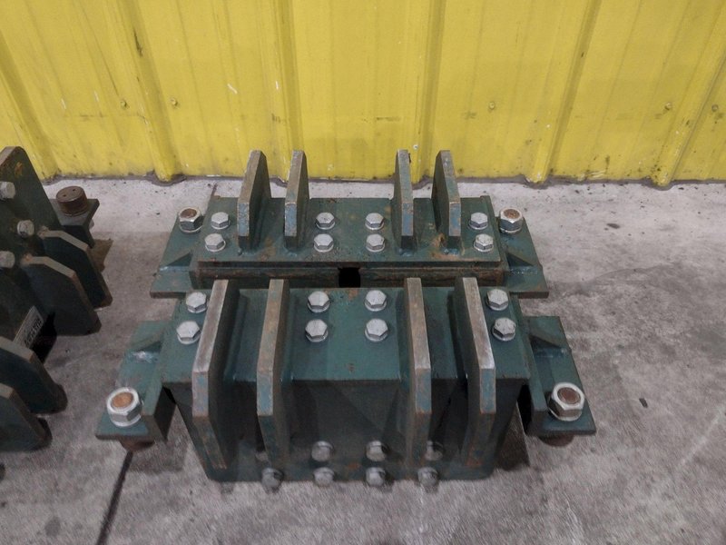 (4) 4 TON HILLMAN MODEL #B1-4  ROLLER TYPE MACHINERY MOVING SKATES: STOCK #22989