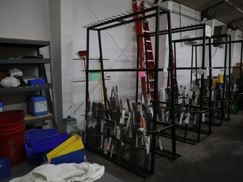 Vertical Material Storage Rack - NO CONTENTS- Auction Item