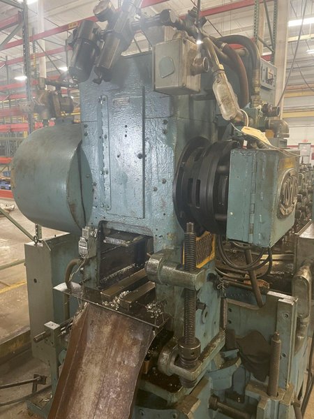 18 TON TISHKEN MODEL #COT6A4 6-WAY ADJUSTABLE CUTOFF PRESS: STOCK #15341