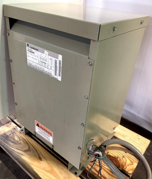 15 KVA General Electric Transformer, 480 Primary, 240 Secondary, 3 Phase