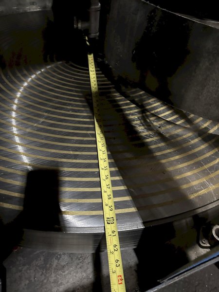 60" X 75 HP BLANCHARD MODEL #32K-60 WET BASE ROTARY SURFACE GRINDER: STOCK #22367