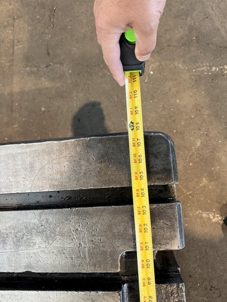 108" X 59" X 8" T-SLOTTED FLOOR PLATE. STOCK # 0541526