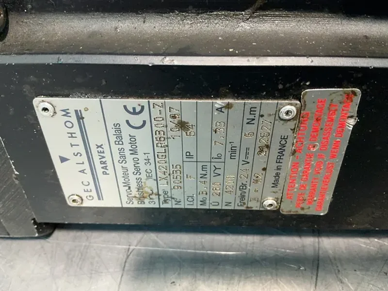 Parvex Servo Motor W/ Neugart Pl90s/mo/vo - Lx420clr6300-z