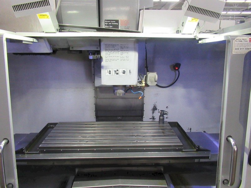 Haas VF-5/40 CNC Vertical Machining Center, 10K RPM, 24 ATC, Thru Spindle Coolant, Probing, 4th Axis Drive, 2 Speed Gearbox