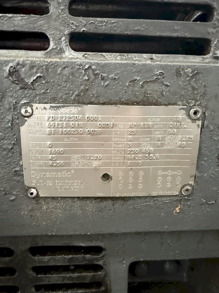 25 HP DUNAMATIC AJUSTO-SPEDE MOTOR. STOCK # 0132425