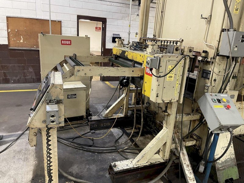 10,000 LBS. X 40&quot; X .110&quot; ROWE SERVO CONVENTIONAL COIL FEED LINE FOR METAL STAMPING