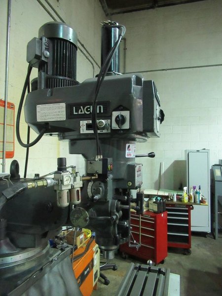 Lagun FTV-2 Vertical Knee Mill with Newall Topaz 2-Axis DRO, Mitutoyo Quill Scale, Servo Power Feed Table- Auction Item