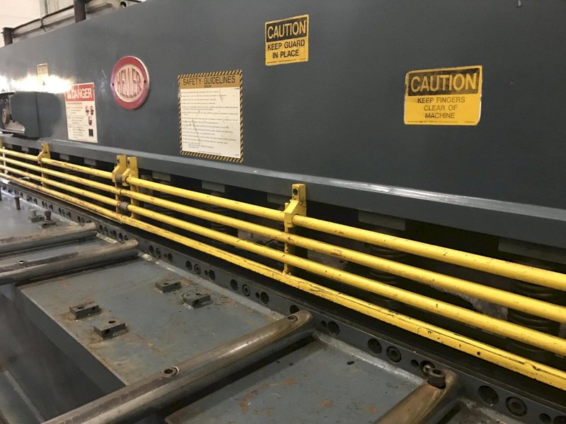 10' X 1/4' HELLER MODEL 630 HYDRAULIC POWER SHEAR: STOCK #69219