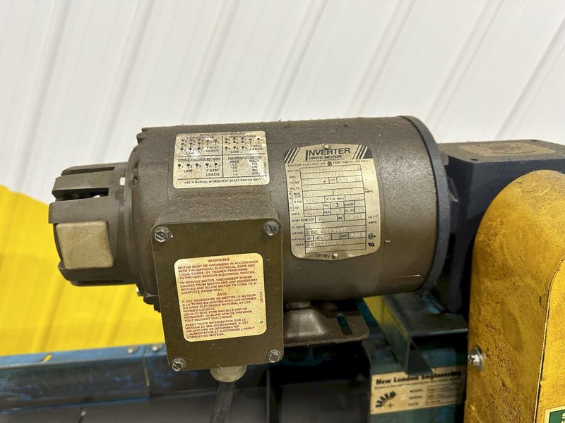 8&quot; WIDE X 6&#039; HIGH NEW LONDON ENG MODEL #500 MOTORIZED BELT INCLINED PARTS CONVEYOR: STOCK #20069