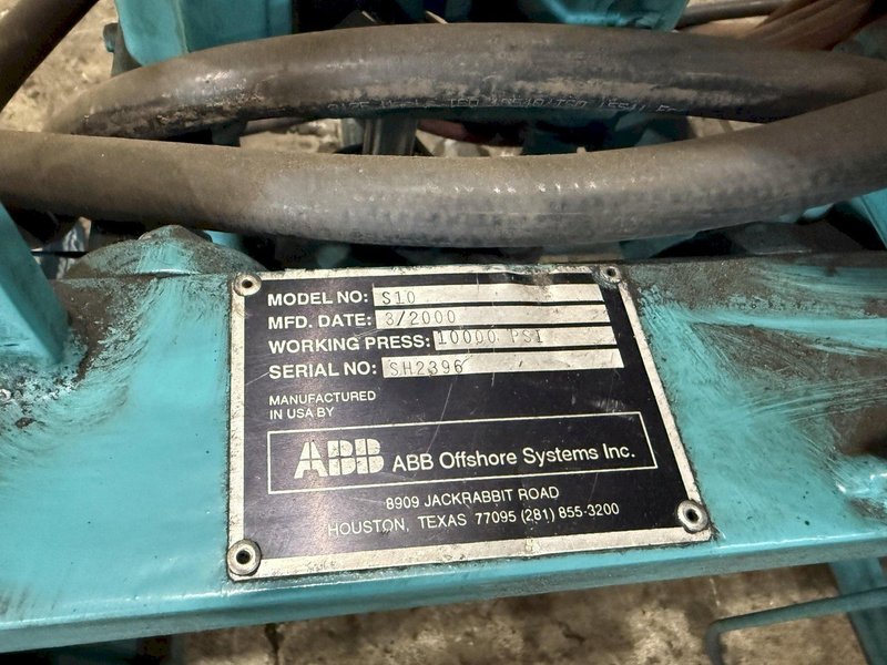 500 TON DRILL QUIP HORIZONTAL HYDRAULIC WHEEL PRESS WITH VICKERS HYDRAULIC UNIT: STOCK #23422