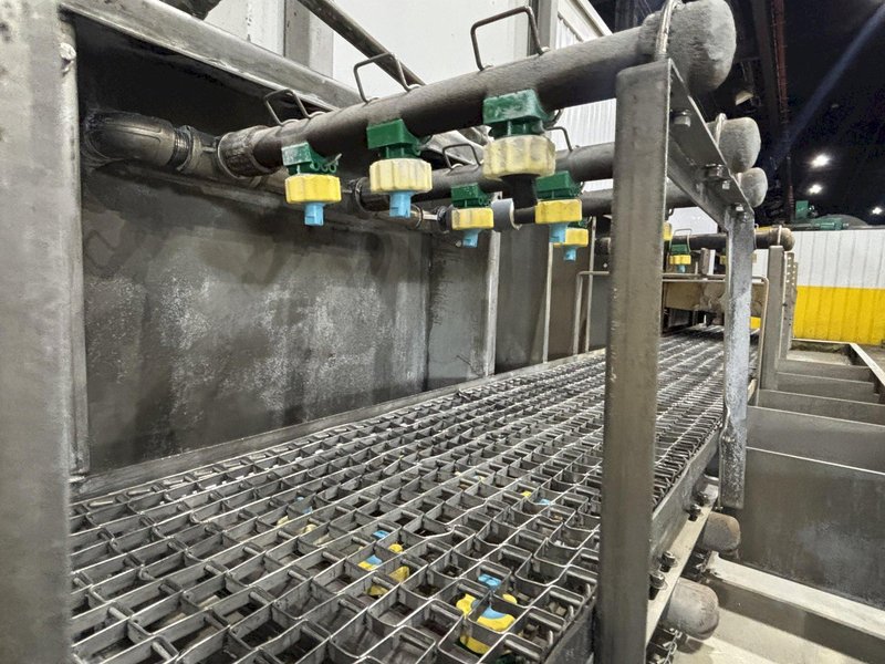 14&quot; W X 8&quot; H ALLIANCE AQUAMASTER CB-1400E STAINLESS STEEL CONVEYOR BELT 3 STAGE PARTS WASHER: STOCK #23103