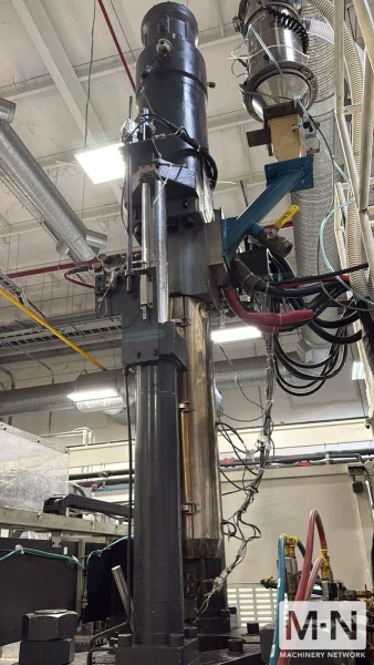 220 TON 13.7 OZ JSW MODEL JT220REIII VERTICAL CLAMP INJECTION MOLDING MACHINE MFG 2003