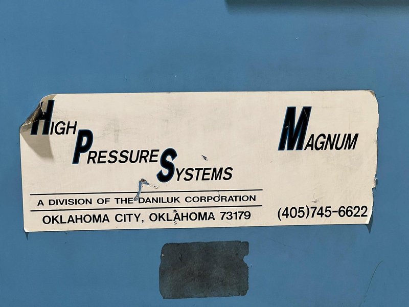 500 GALLON X 30 HP HIGH PRESSURE SYSTEMS (HPS) MAGNUM SERIES  MODEL #80-500 TDV COOLANT SYSTEM: STOCK #16756