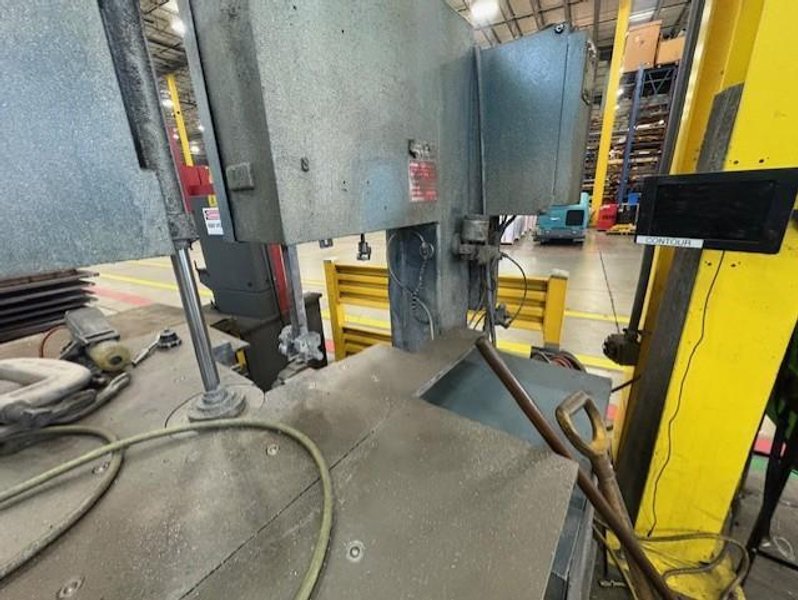 20&quot; X 13&quot; DOALL VERTICAL CIRCLE CONTOUR BAND SAW WITH METL SAW HYDRAULIC ROTATING FLOW TABLE STOCK# 4117