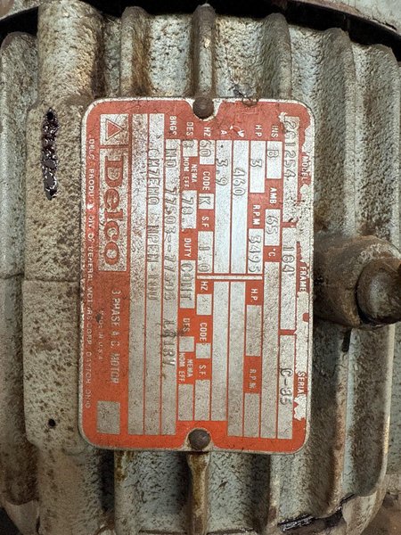 3 HP DONALDSON TORIT MC-1000 DUST COLLECTOR. STOCK #1000325