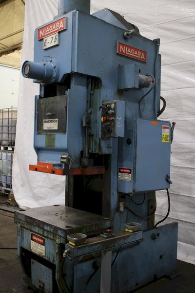 75 TON NIAGARA MODEL #E-75 OBI PRESS: STOCK #75877
