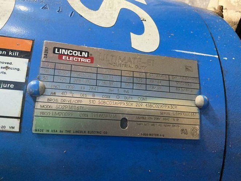 BREWCO INC. 167” CONVEYOR, 30 HP PALLET SAW