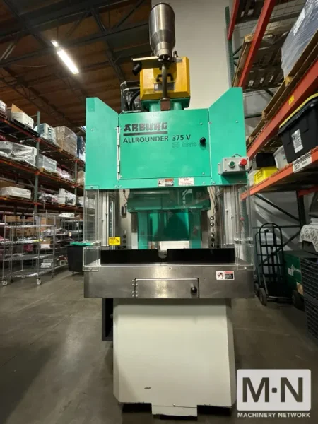 55 TON 1 OZ ARBURG MODEL VERTICAL CLAMP 375V-500-100 INJECTION MOLDING MACHINE MFG 2014