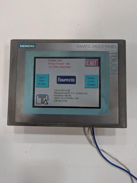 SIEMENS 6AV6 642-0EA01-3AX0 SIMATIC MULTI PANEL (TOUCH SCREEN)