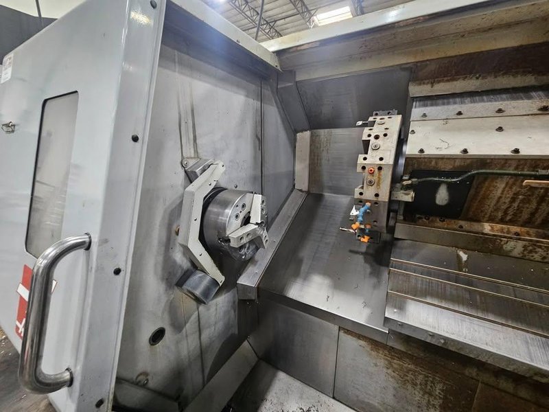 Haas SL-30T CNC Lathe, 2008 – Tailstock, Chip Conveyor