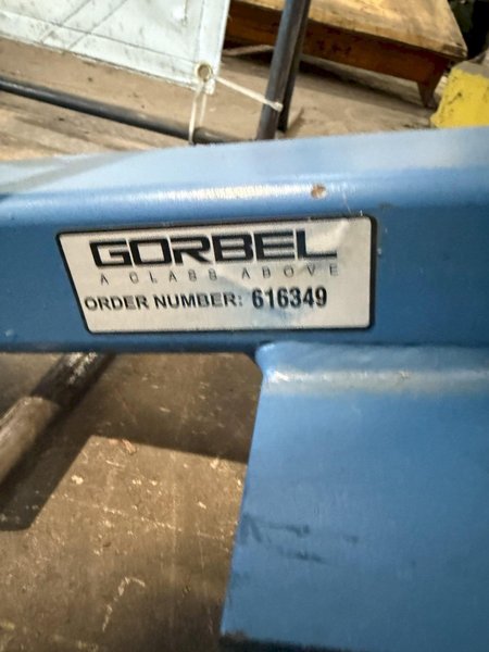 9&#039; X 1/4 TON GORBEL JIB CRANE. STOCK # 1004125.