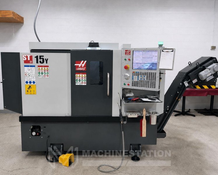 Haas ST-15Y CNC Lathe – 2024  Y-Axis, Live Tooling, Only 4 Cutting Hours