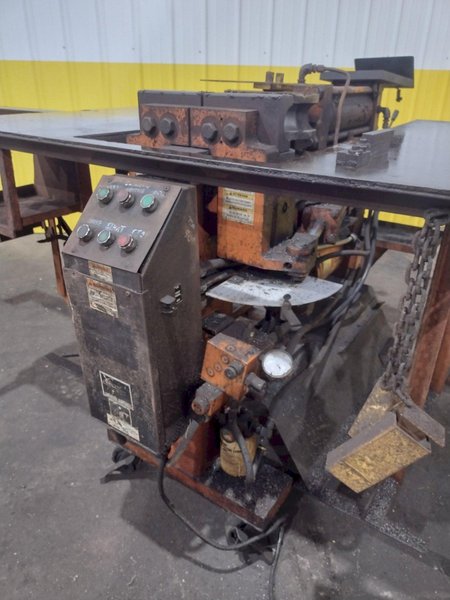 3" HUTH MODEL #2007 HYDRAULIC RAM TYPE TUBE BENDER &amp; END FORMER: STOCK #19709