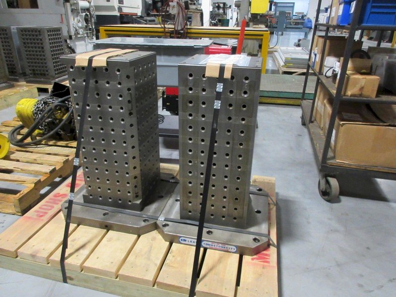 Tombstone City 500mm Square Tombstone with Hole Grid (2pcs), 11.81" Width Column 29.62" Height- Auction Item