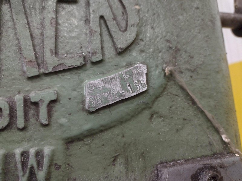 6 TON TISHKEN 2 POST MODEL #CO-2HW CUT OFF PRESS 1.5&quot; STROKE: STOCK #23570