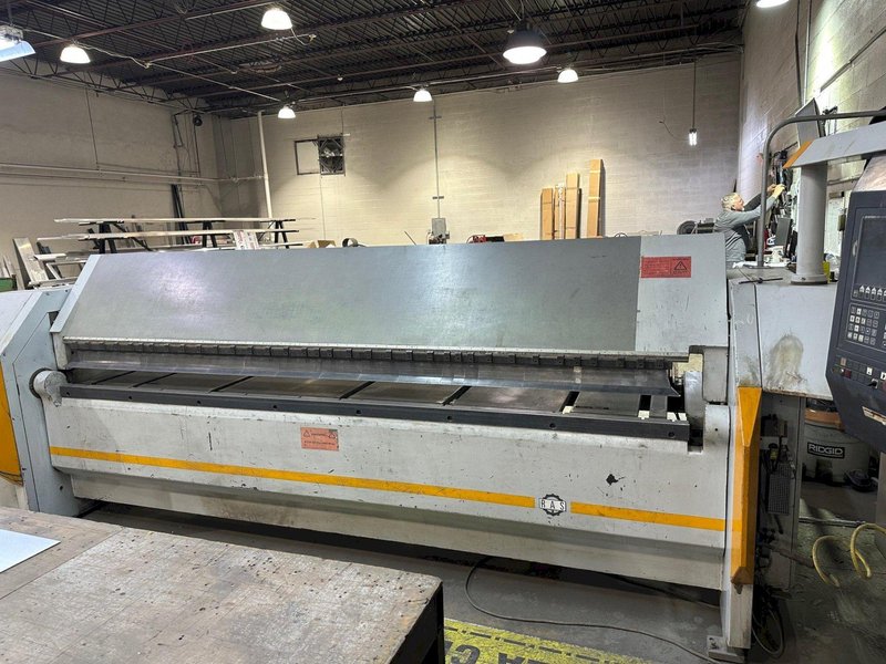 126" x 14 GAUGE RAS TURBOBEND PLUS MODEL #62.30 CNC FOLDER &amp; BENDER MACHINE W/ SYSTEM 5000 CONTROLS : YOBRO 24956