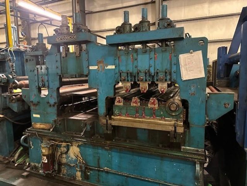 72&quot; x .250&quot; x 70,000# PRO-ECO SINGLE LOOP INJECTOR HEAD SLITTING &amp; PACKAGING LINE