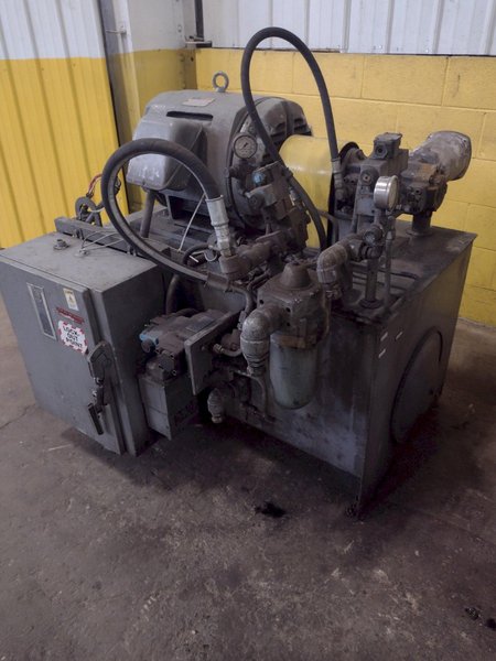 25,000 LB MITCHELL (4) DIE IN LINE TUBULAR CONVEYOR ROLL SHAFT END FORMING MACHINE: STOCK #15296