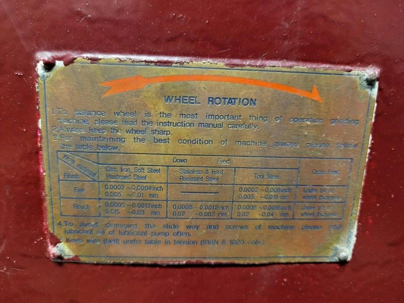 12&quot; X 24&quot; KENT SGS-1224AHD HYDRAULIC SURFACE GRINDER: YOBRO #24466