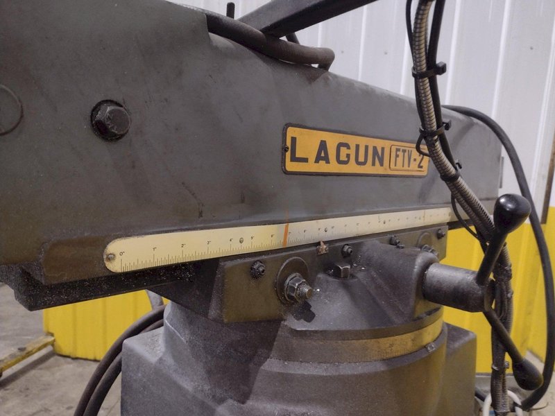 3 HP LAGUN MODEL #FTV-2 VERTICAL RAM TYPE KNEE MILL WIGH DRO &amp; POWER FEED  : YOBRO 25403