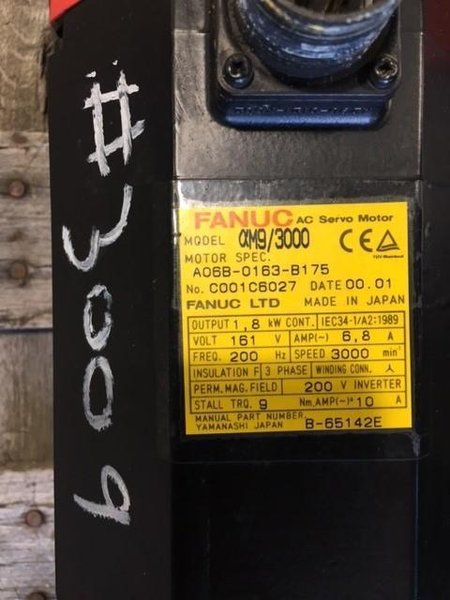 FANUC AC SERVO MOTOR STOCK #3009