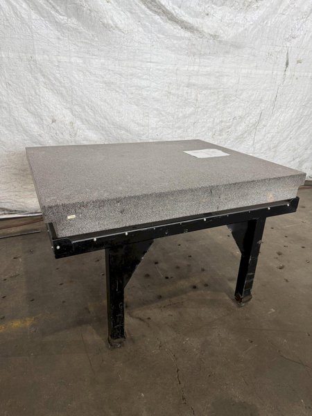 48&quot; X 60&quot; X 6&quot; GRANITE SURFACE PLATE WITH STAND. STOCK # 1120424