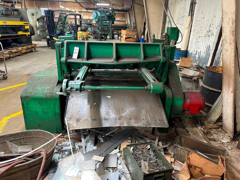 4' X 10 GA WYSONG MODEL #1048 P21 10 GAUGE X 48" MECHANICAL POWER SQUARING SHEAR : YOBRO 26147