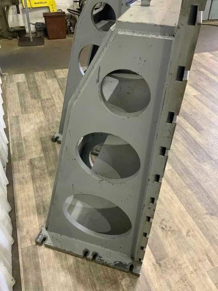 (2) 50&quot; HIGH X 18&quot; X 24&quot; T-SLOTTED ANGLE PLATES: YOBRO #23755