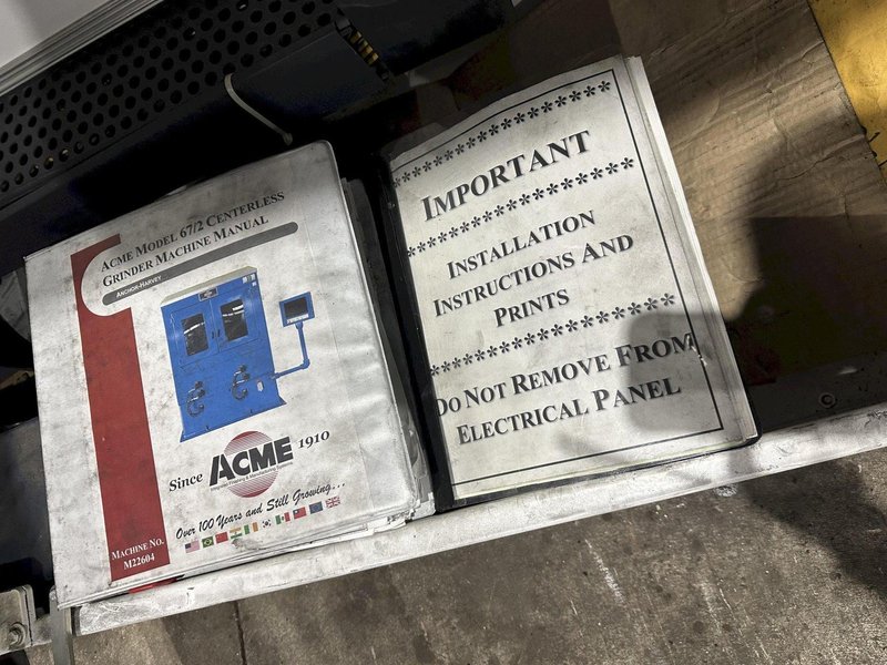 3&quot; OD ACME MODEL #67/2 CENTERLESS TUBE &amp; BAR 2 HEAD BELT GRINDER NEW 2016: STOCK #23770